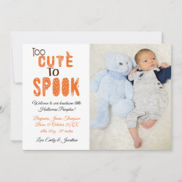 Zu Niedlich, Halloween Foto zu sprechen New Baby B Ankündigung