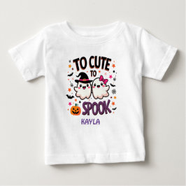 Zu Niedlich, Halloween-Geister zu sprechen Baby T-shirt