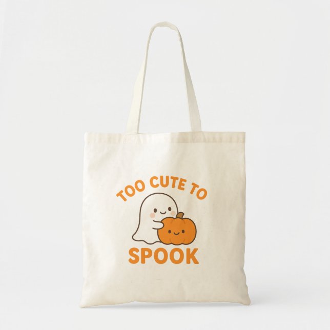 Zu Niedlich, Halloween Tote Bag zu sprechen - Kawa Tragetasche (Vorne)