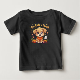 Zu Niedlich, Halloween zu sprechen Baby T-shirt