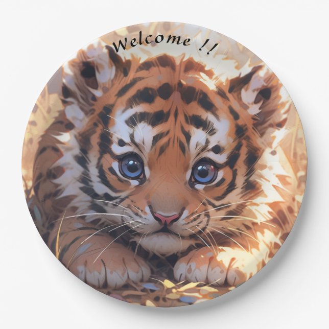 Zu niedlich pappteller (Vorderseite)