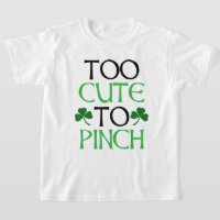 Zu Niedlich, um den St. Patrick's Day T - Shirt zu