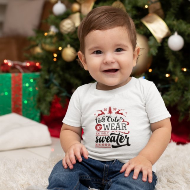 Zu Niedlich, um einen hässlich süßen Weihnachtsman Baby T-shirt (Von Creator hochgeladen)