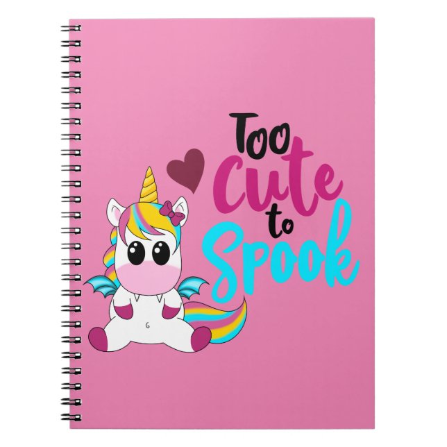 Zu niedlich, um Einhorn zu verdauen Notizblock (Vorderseite)