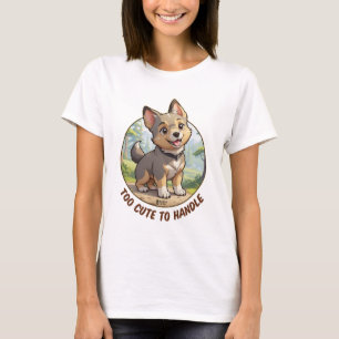 Zu Niedlich, um Frauen Weiß zu behandeln T-Shirt