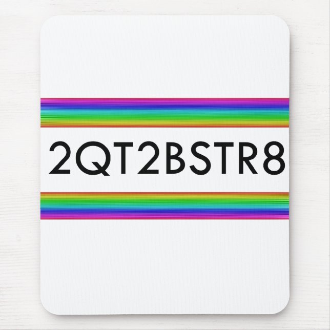 zu Niedlich, um gerade zu sein Mousepad (Vorne)