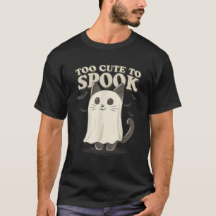 Zu Niedlich, um Ghost Cat Kawaii Halloween Costu z T-Shirt