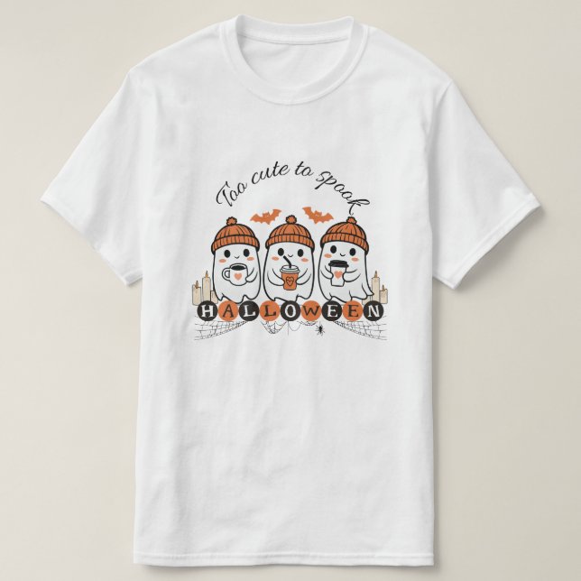 Zu Niedlich, um Halloween-T - Shirt zu sprechen -  (Design vorne)