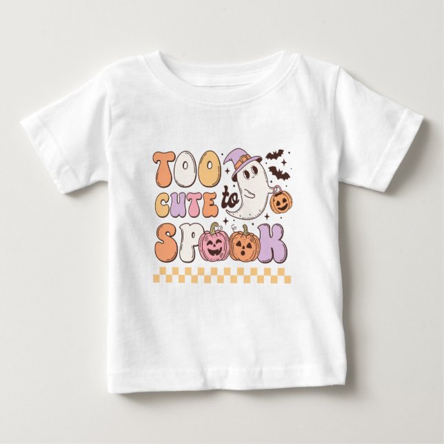 Zu Niedlich, um Halloween zu sprechen Baby T-shirt (Vorderseite)