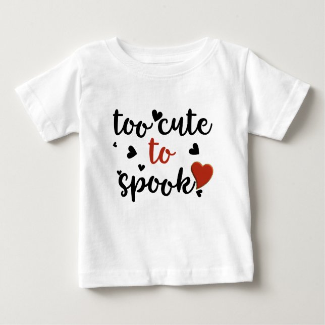 zu niedlich, um Halloween zu verdauen Baby T-shirt (Vorderseite)