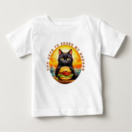 Zu Niedlich, um My Burger zu teilen - Black Cat Fe Baby T-shirt