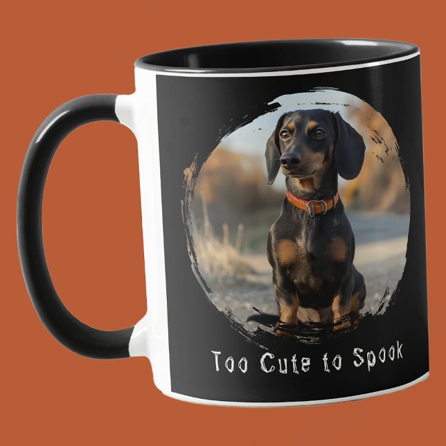 Zu Niedlich, um Personalisiertes Halloween-Foto zu Tasse ("Too cute to Spook" Halloween Mug With Personalized Photo)
