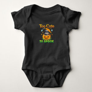 Zu Niedlich, um Schnauzer Hund Halloween Pumpkin z Baby Strampler