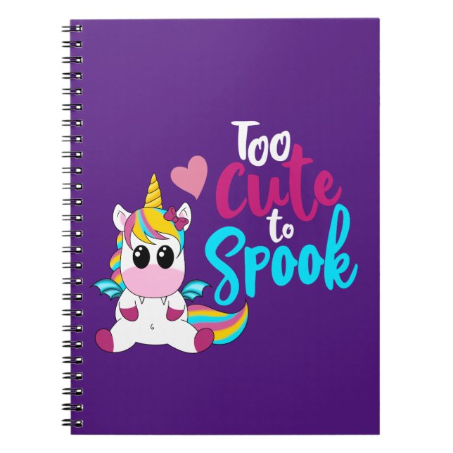 Zu niedlich, um Unikorweiß zu verdauen Notizblock (Vorderseite)