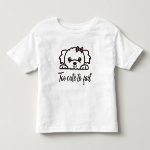 Zu niedlich, um versagen(4) kleinkind t-shirt