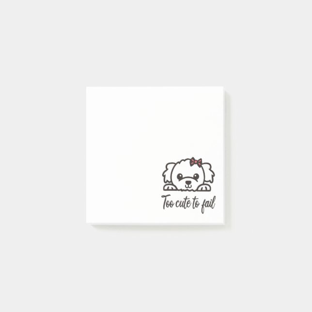 Zu niedlich, um versagen(4) post-it klebezettel (Vorderseite)