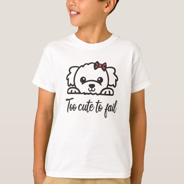 Zu niedlich, um versagen(4) T-Shirt (Vorderseite)