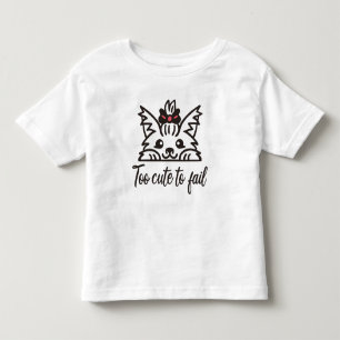 Zu niedlich, um versagen kleinkind t-shirt