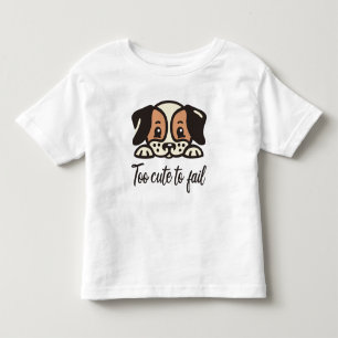 Zu niedlich, um versagen kleinkind t-shirt