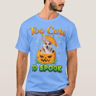 Zu Niedlich, um Walisisch Corgi Hund Halloween Pum T-Shirt