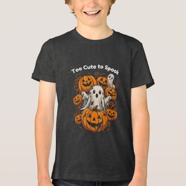 Zu niedlich, um zu kochen!-Halloween Tri-Blend Shirt (Vorderseite)