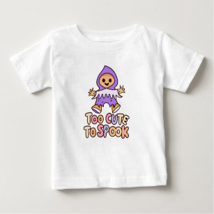 Zu Niedlich, um zu sprechen. Baby Halloween. Baby T-shirt