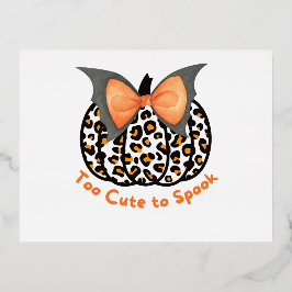 Zu Niedlich, um zu sprechen Folie Einladungspostkarte