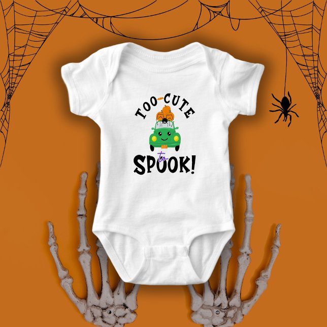 Zu Niedlich, um zu sprechen! Halloween Car Baby Strampler (Von Creator hochgeladen)