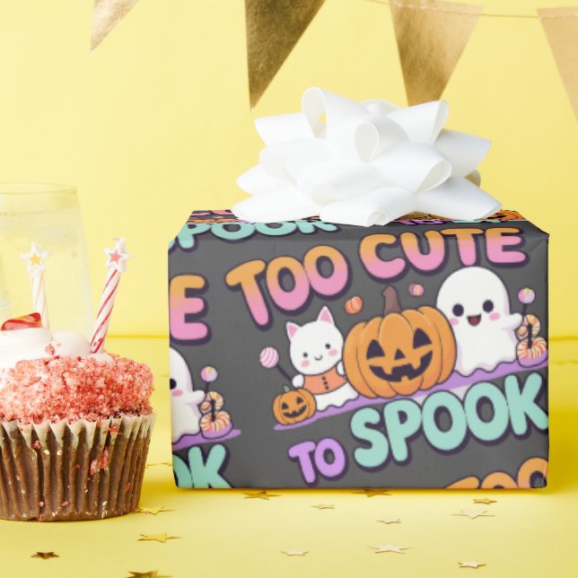 Zu Niedlich, um zu sprechen - Kawaii Pastel Hallow Geschenkpapier (Geburtstagsparty)