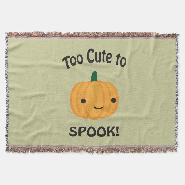 Zu Niedlich, um zu sprechen! Little Pumpkin Decke (Vorderseite)