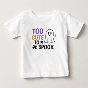 Zu Niedlich, um zu sprechen - Niedliches Halloween Baby T-shirt