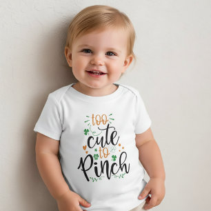Zu Niedlich, zu Pinch St Patrick T - Shirt für Kin
