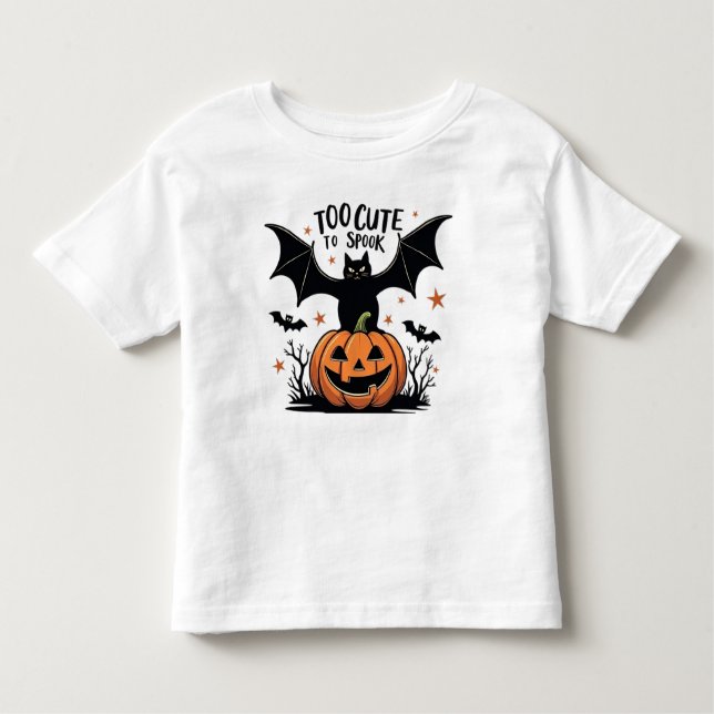 ZU NIEDLICH ZU SPOOK KLEINKIND T-SHIRT (Vorderseite)