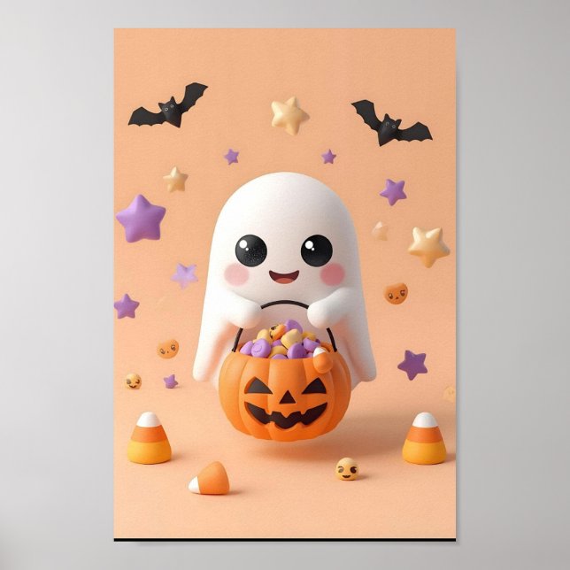 Zu Niedlich zu sprechen - Adorable Ghost Poster (Vorne)