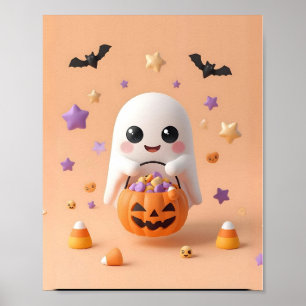 Zu Niedlich zu sprechen - Adorable Ghost Poster