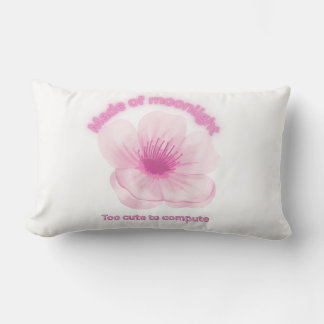"Zu Niedlich zum Rechnen - Pink Blume Pillow" Lendenkissen