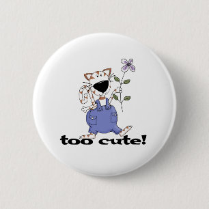 Zu niedliche Kitty-Katze Button