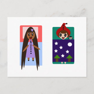 Zu niedliche Leberfunktion Postkarte