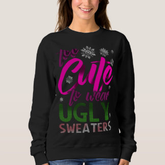 Zu NIEDLICHE Weihnachten Weihnachten NUR Sweaters Sweatshirt