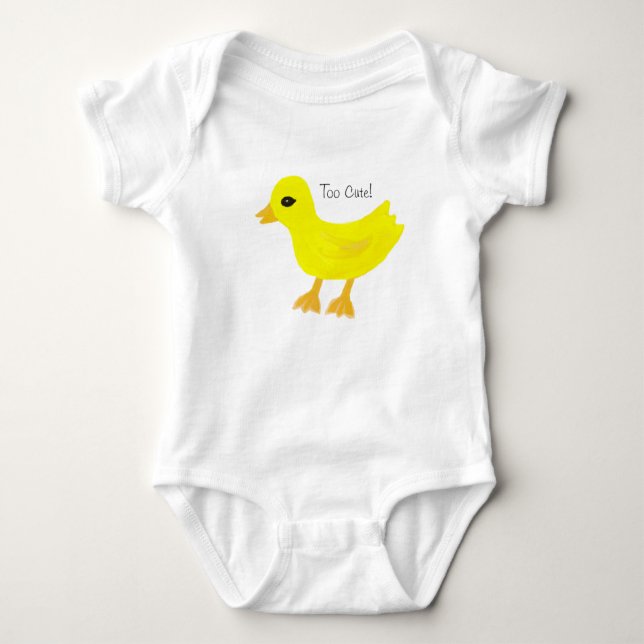 Zu Niedlicher Rubber Ducky Baby T - Shirt (Vorderseite)