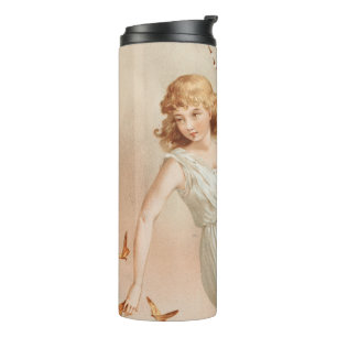 "Zu Ostern Freude" - Vintage Druck, L. Prang & Co. Thermosbecher