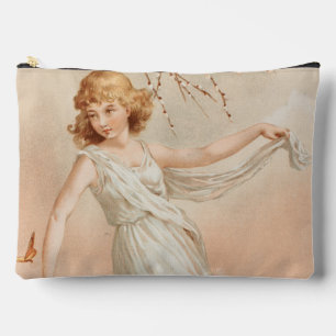 "Zu Ostern Freude" - Vintage Druck, L. Prang & Co. Zubehörtasche