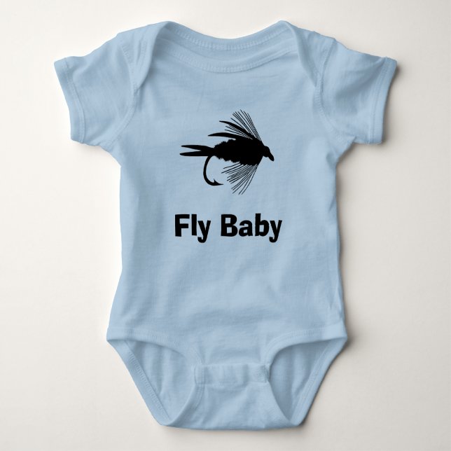 Zu personifizieren Fliegen-Fischenköder Baby Strampler (Vorderseite)