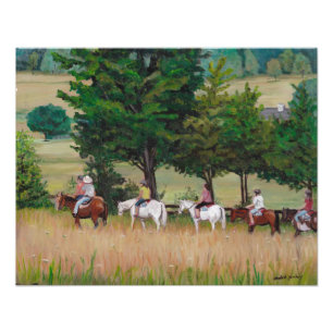 Zu Pferde Ausflug des Fotodruck