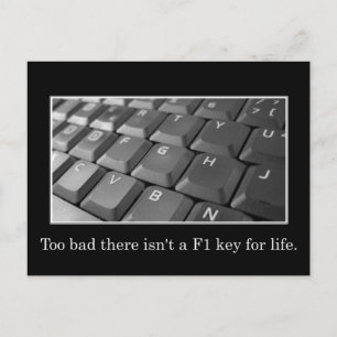 Zu schade, im Leben Hilfe zu bekommen, ist nicht s Postkarte