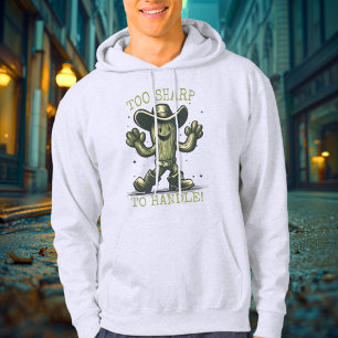 Zu scharf zum Handle - Vintager Cactus Hoodie
