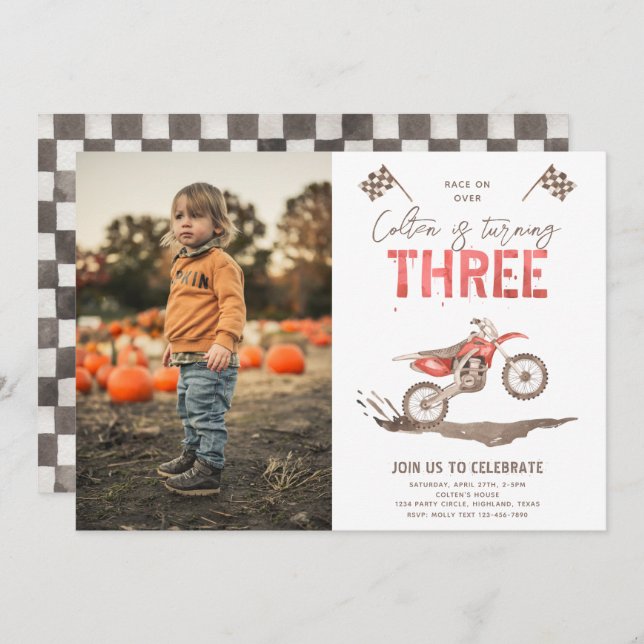 Zu schnelle Einladung zum Geburtstag | 3. Geburtst (Vorne/Hinten)