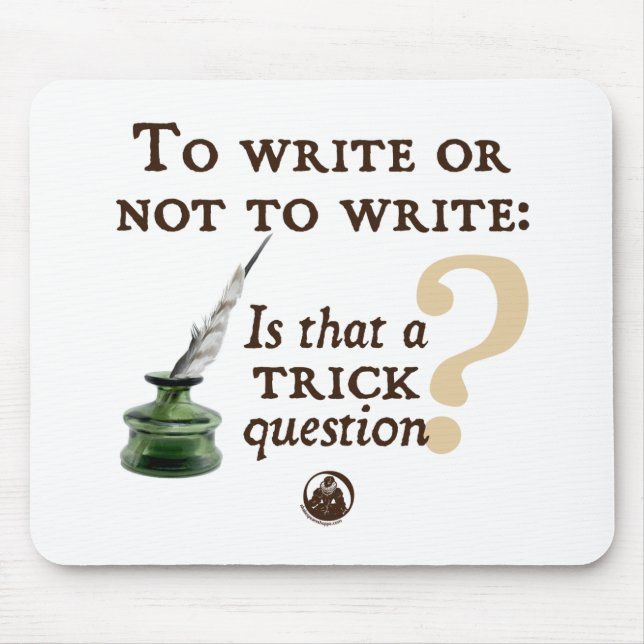 Zu schreiben oder nicht schreiben mousepad (Vorne)