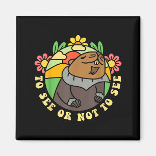 Zu sehen oder nicht zu sehen Groundhog Day Lustige Magnet