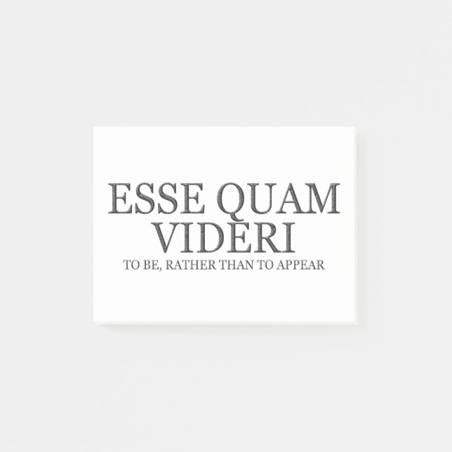 Zu sein eher als erscheinen - Dunkelheit Post-it Klebezettel (Vorderseite)